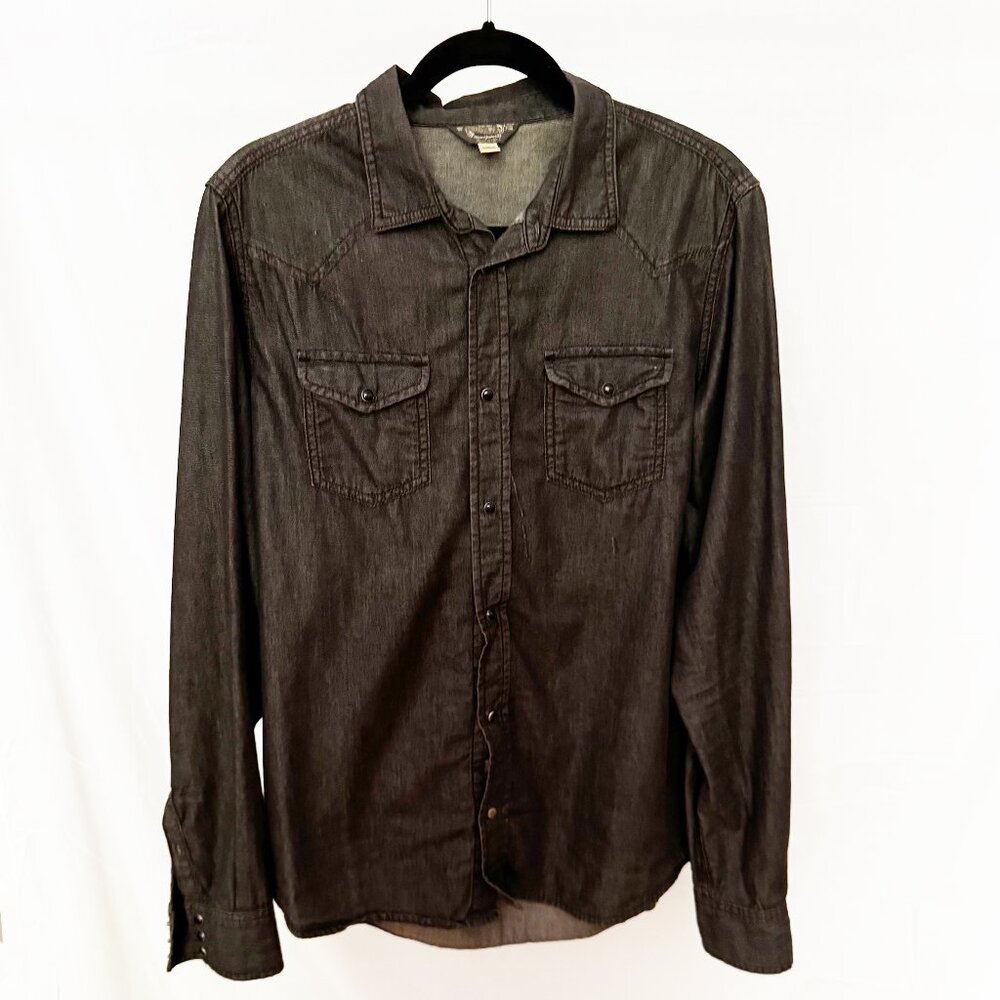 DIESEL Jean shirt with snaps Size XL